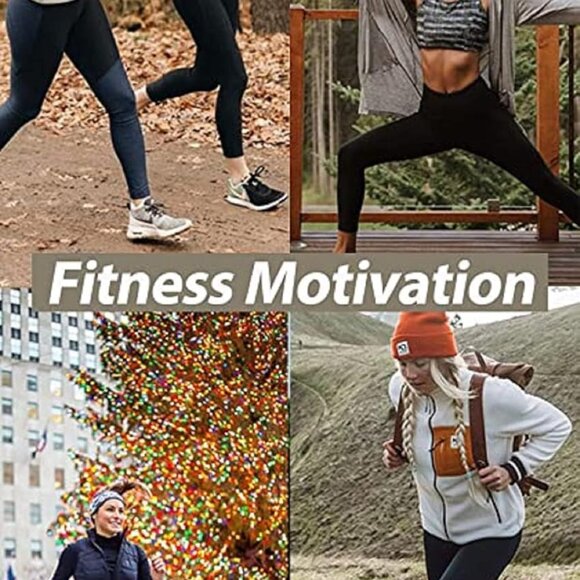 4 Pack Leggings for Women - High Waisted Tummy Control Soft Black Capri Yoga Pan - Picture 3 of 5